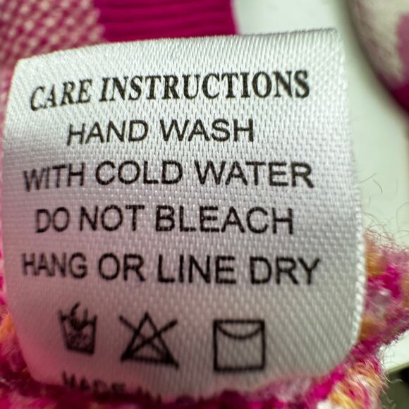 Grace & Emma Floral Retro Vibes Daisy Knit V-Neck Pullover Sweater Women's M - Picture 7 of 7